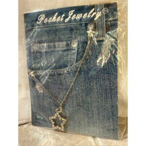 Pocket Jewelry Silver  Star With Rhinestone Accents Pocket Jewelry Versatile Cha